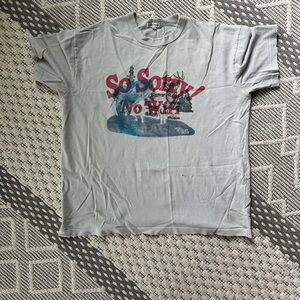Madhappy Gray Graphic T-Shirt with Red and Blue Print